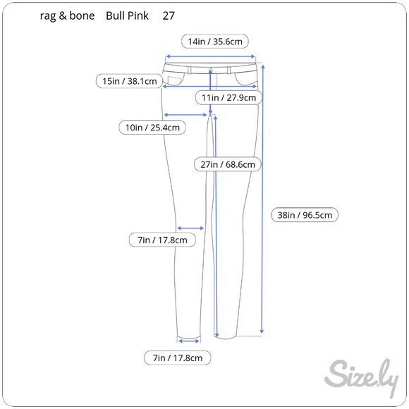 rag & bone Skinny Jeans Size 27 Bull Pink Ankle - Picture 7 of 8